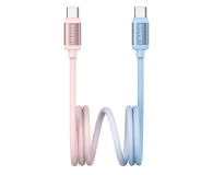 USAMS Kabel PD 60W USB-C/USB-C 1,2m niebiesko różowy - 1569077 - zdjęcie 1